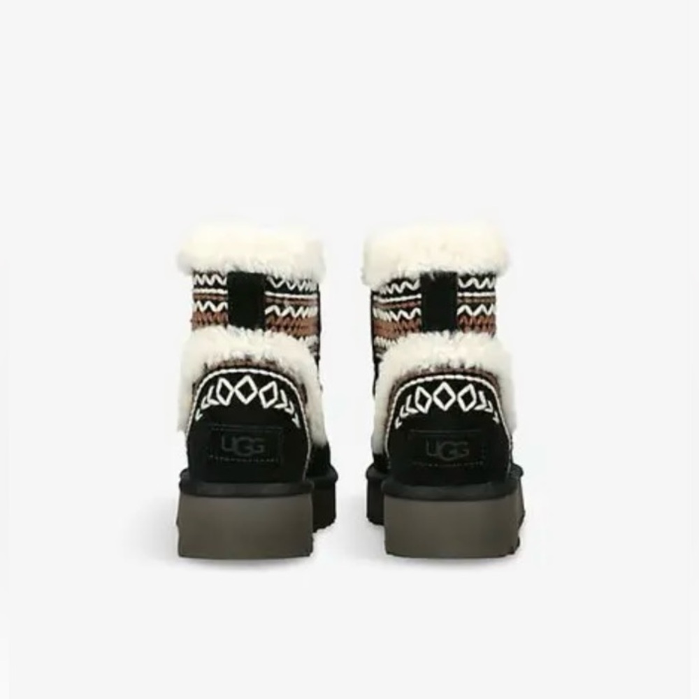 ▪️NIB UGG Classic Mini Atherson Women's Boots in Black - Picture 6 of 8